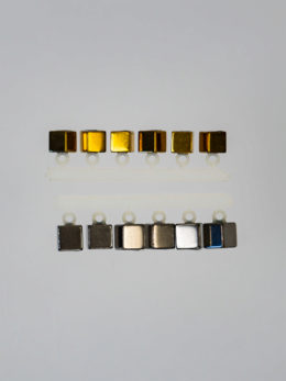 Набор "Микро-Бис" Куб 2,8 мм. Золото, 4 мм. Серебро