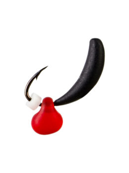 Мормышка Банан Drops красный ( Banana) 0,24/2, чёрный